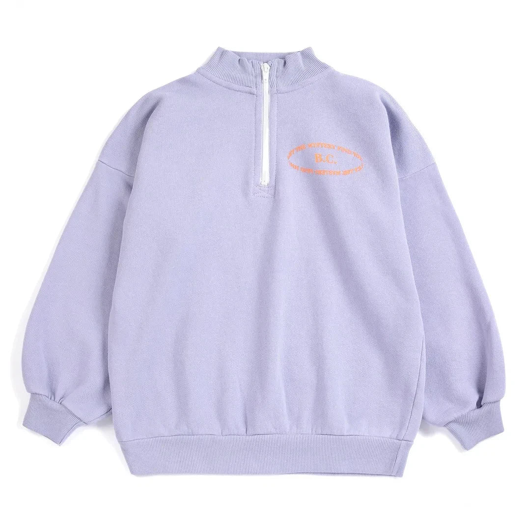 Bobo Choses - B.C. Organic Cotton Zip-up Sweatshirt | Lavender