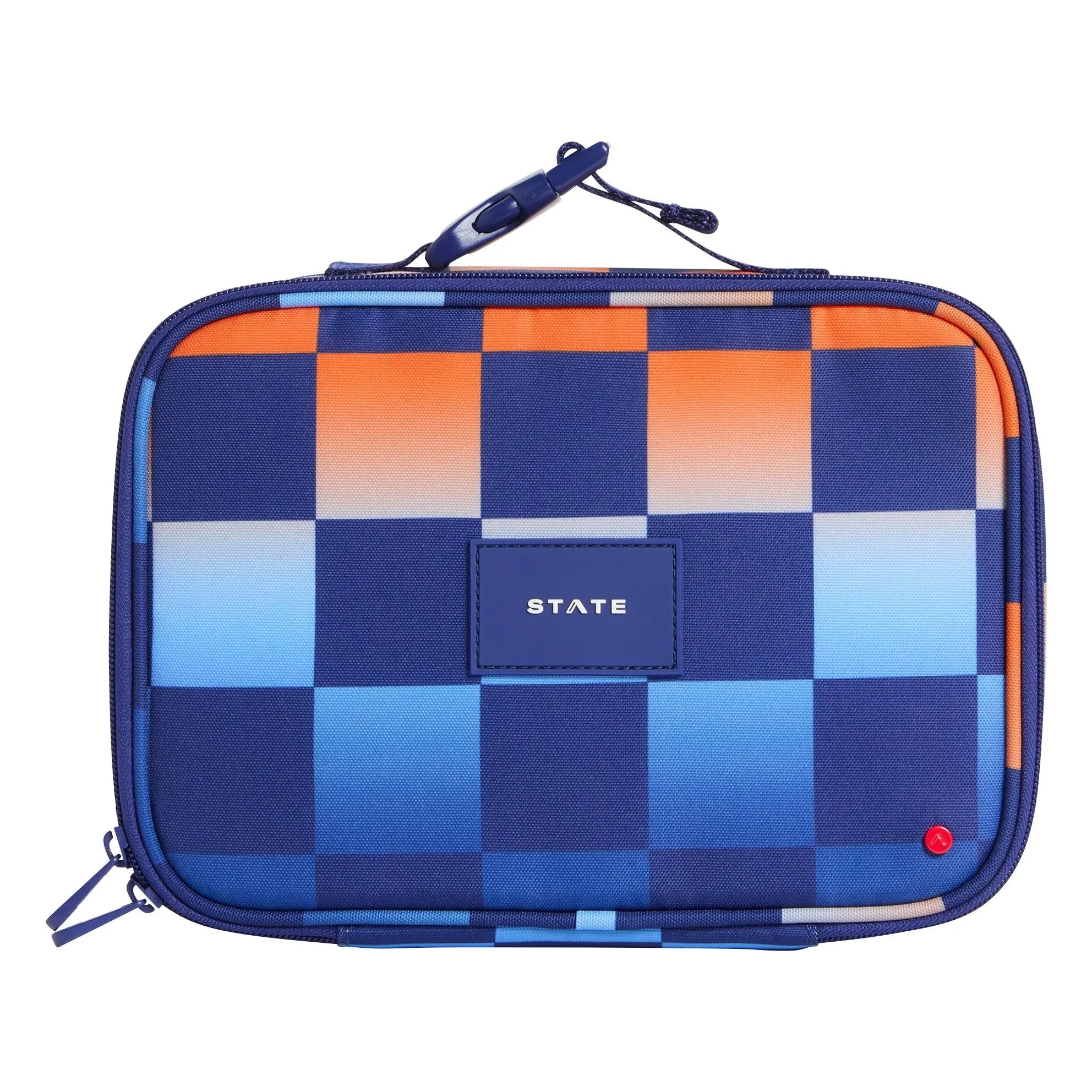 State Bags - Rodgers Gradient Check Lunch Box | Blue