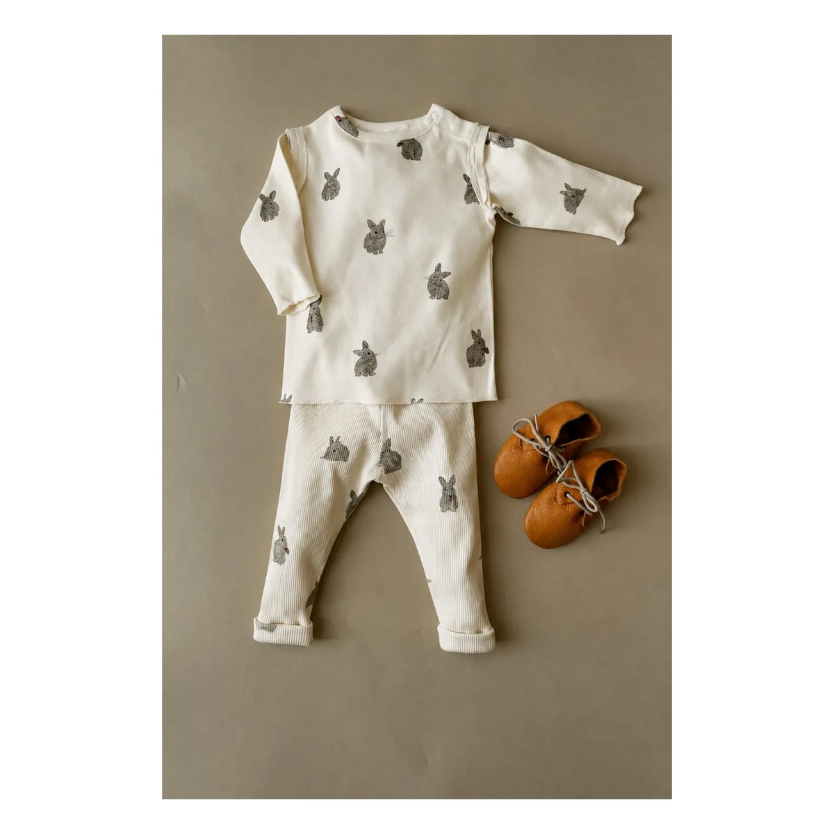 Studio Bohème - Lala Lapins Organic Cotton T-Shirt | Ecru