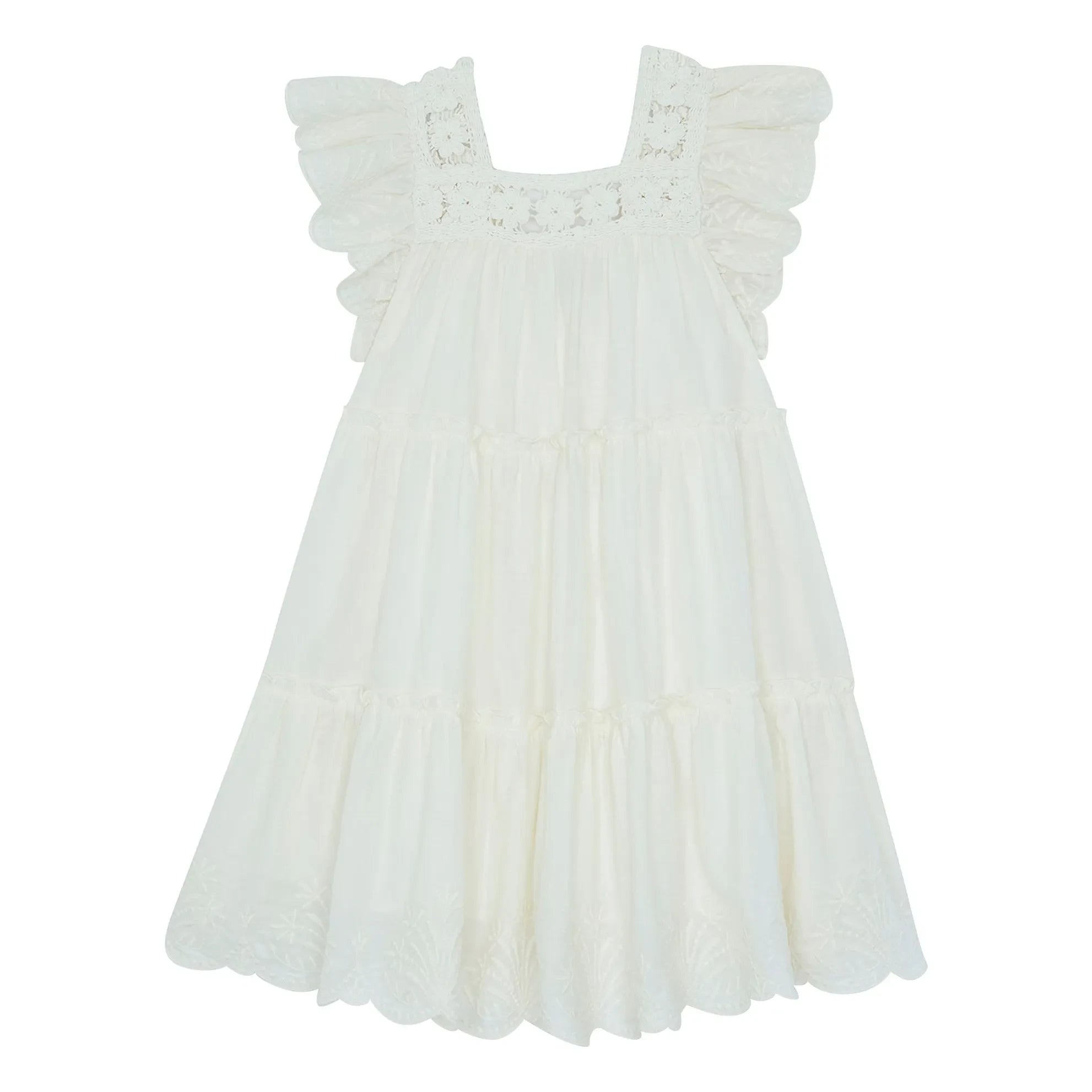 Bonton - Nereide Crochet Dress | Ecru