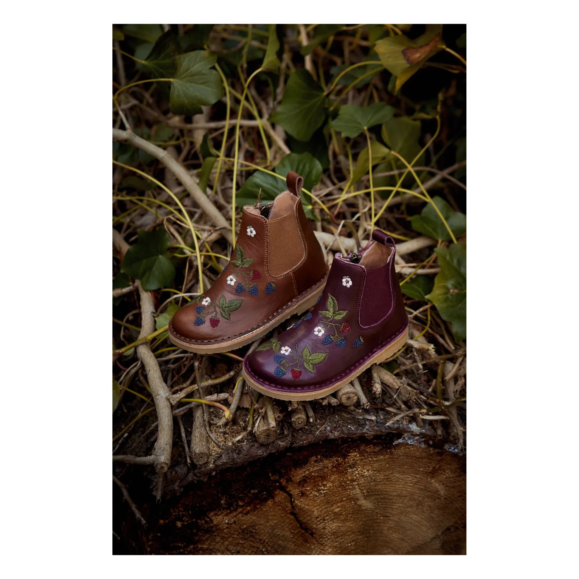 Petit Nord - Zip Ankle Boots - Uniqua Collection | Plum