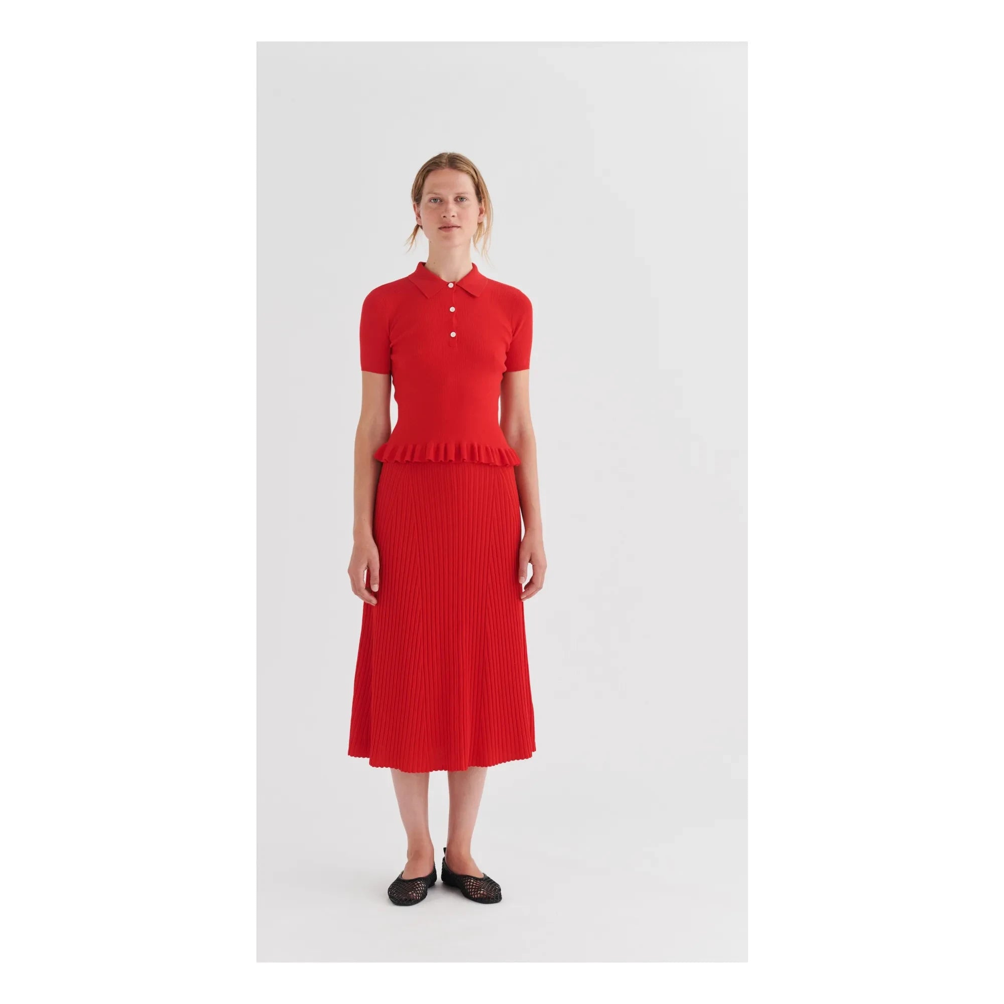FUB - High Twist Skirt | Red