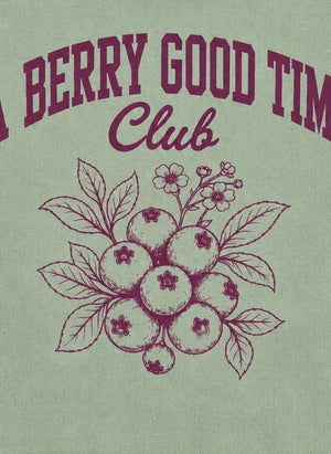 Hundred Pieces - Belmont Blueberry Organic Cotton Sweatshirt | Green