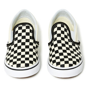 Vans - Checkerboard Classic Slip-On Shoes | White