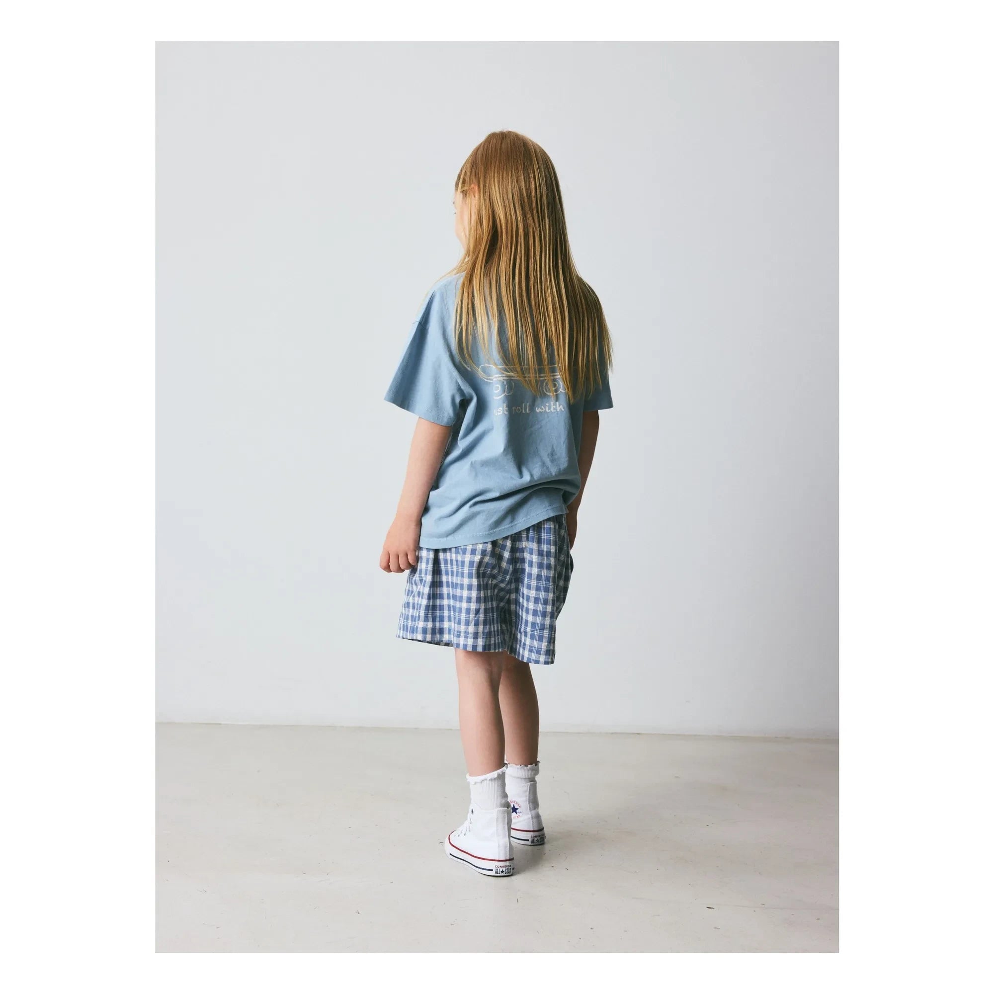 brunobruno nation - Nanna Organic Cotton Skateboard T-Shirt | Light Blue