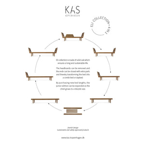 KAS Copenhagen - Eli Convertible Crib | Smoked Oak