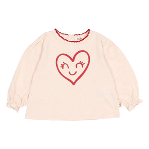 Búho - Heart T-Shirt | Light Pink