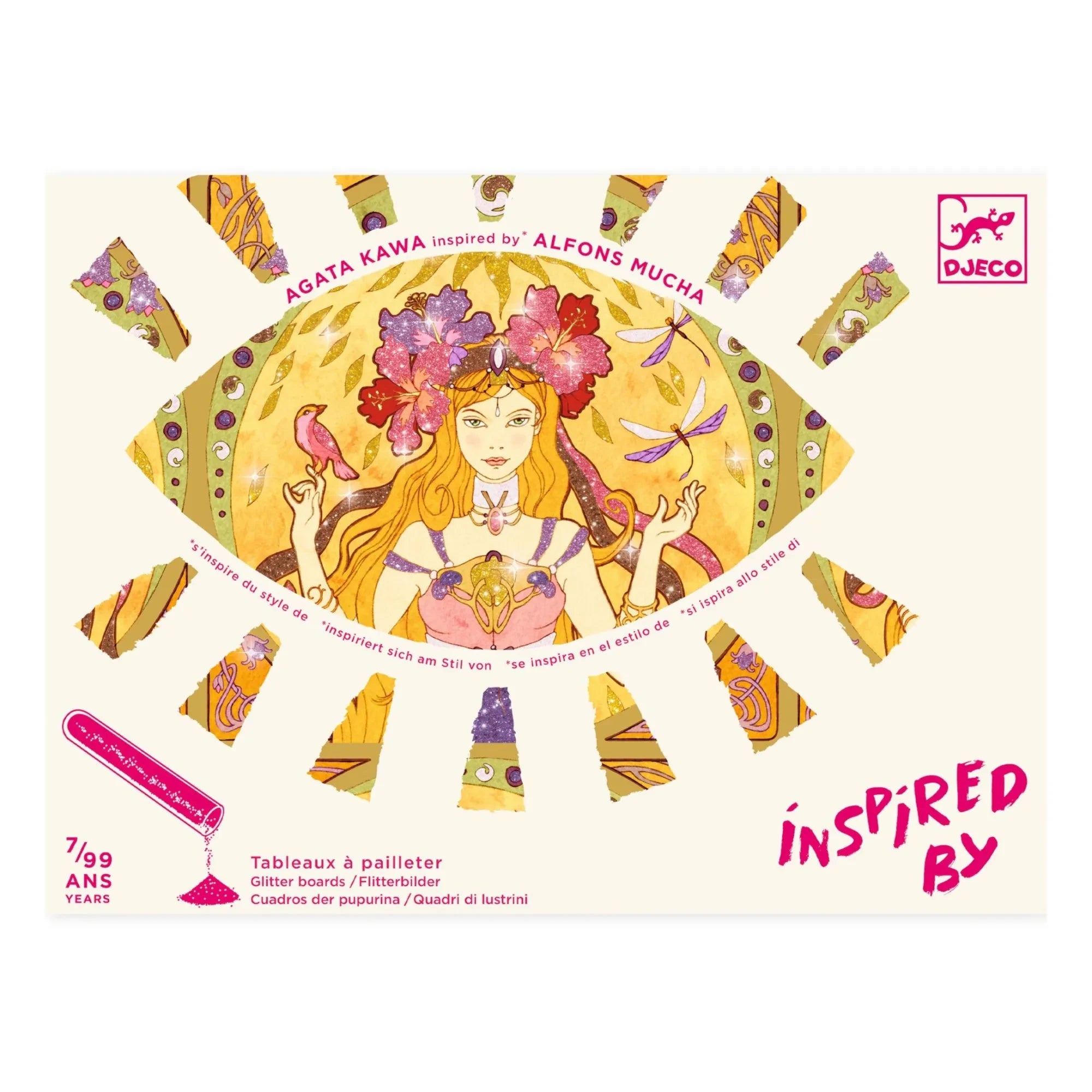 Djeco - Glitter Board Aktivite Kiti