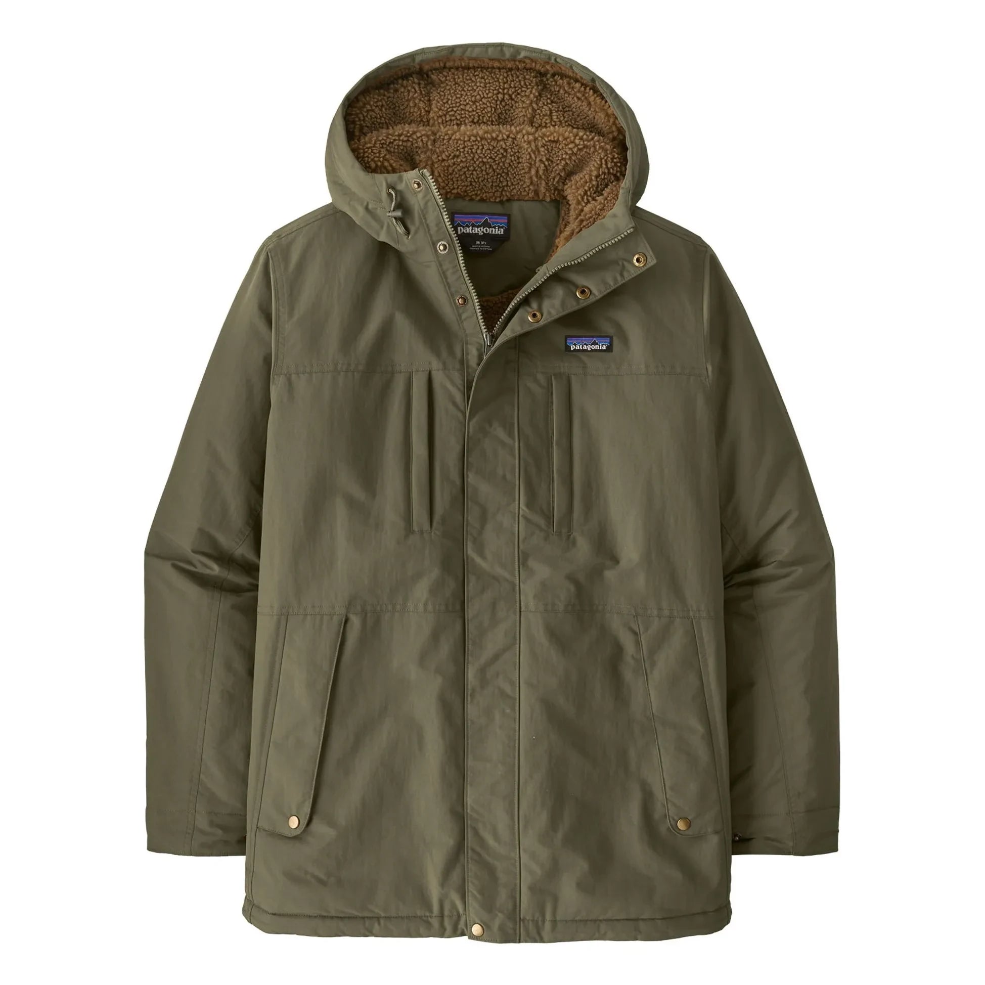 Patagonia - Faux Fur Isthmus Recycled Fiber Parka | Khaki