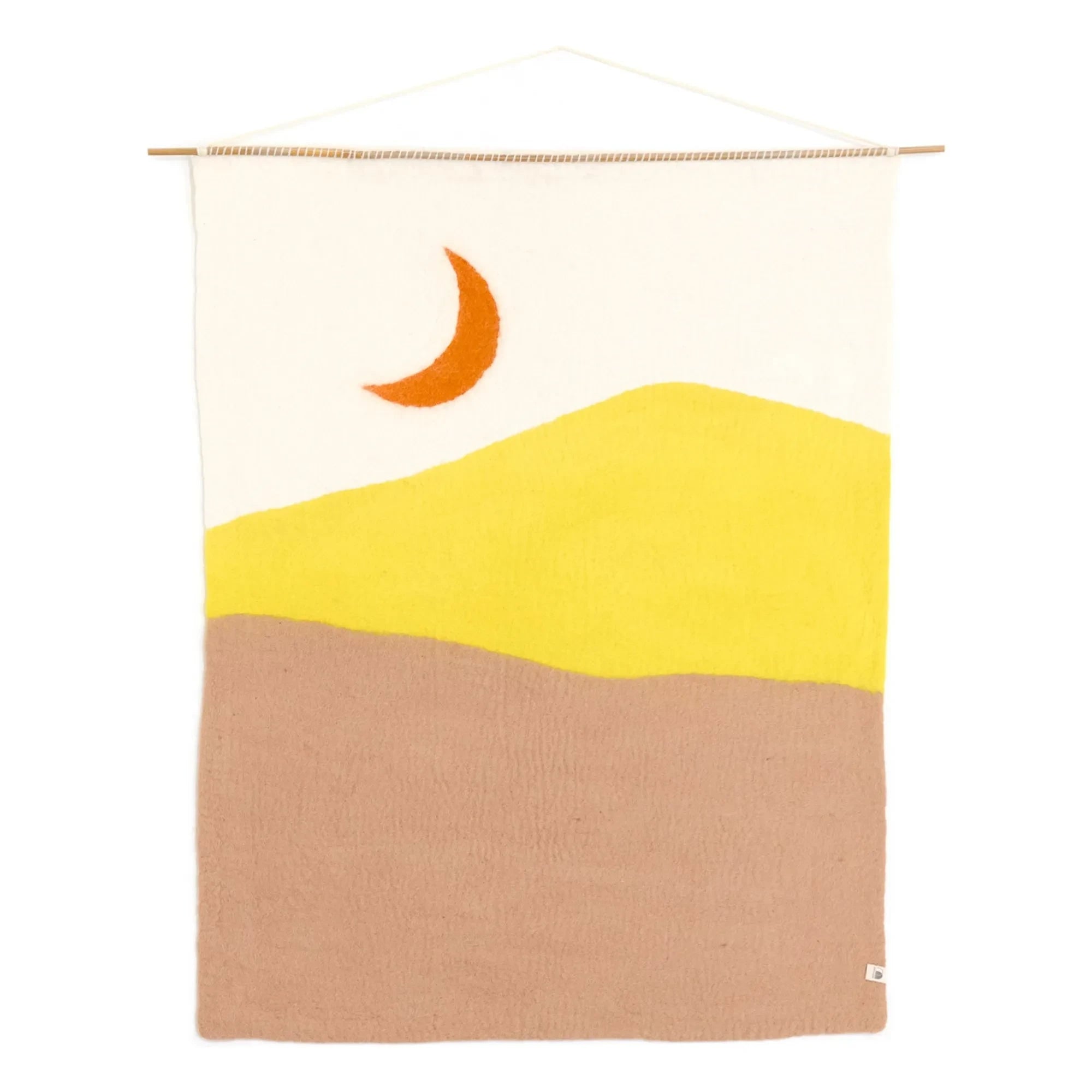 Muskhane - Night felt wall hanging | Beige