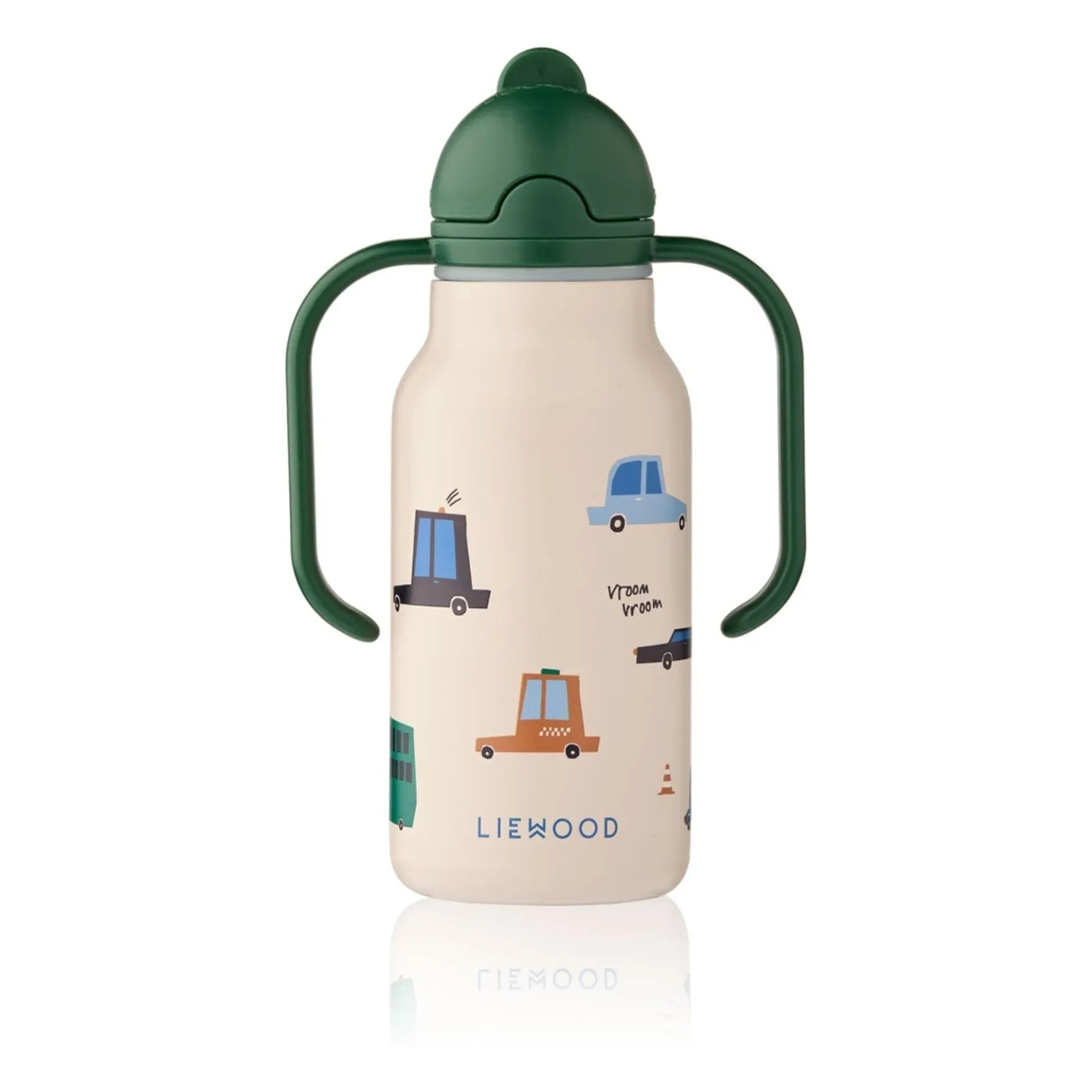 Liewood - Kimmie Stainless Steel Water Bottle - 250 ml | Cars/Sandy