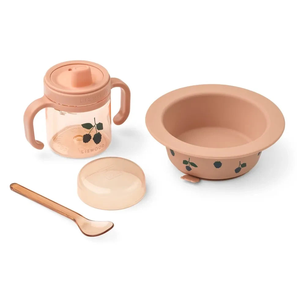Liewood - Becket Dining Set | Berry/Pale Tuscany