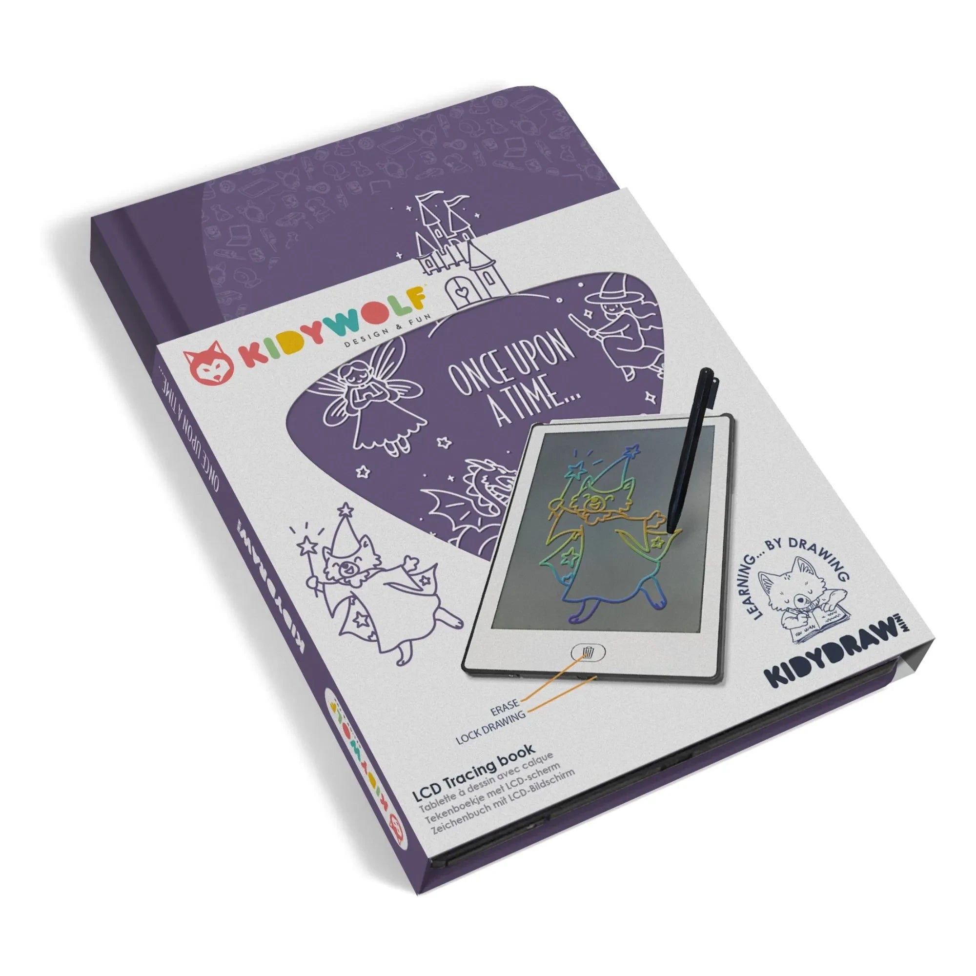 Kidywolf - Kidydraw Mini Drawing Board | Purple