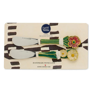 Doing Goods - Posy Butter Knife Set | Green