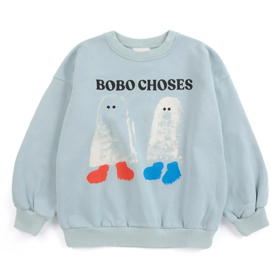 Bobo Choses - Bobo Choses organic cotton ghost sweatshirt | Light Blue