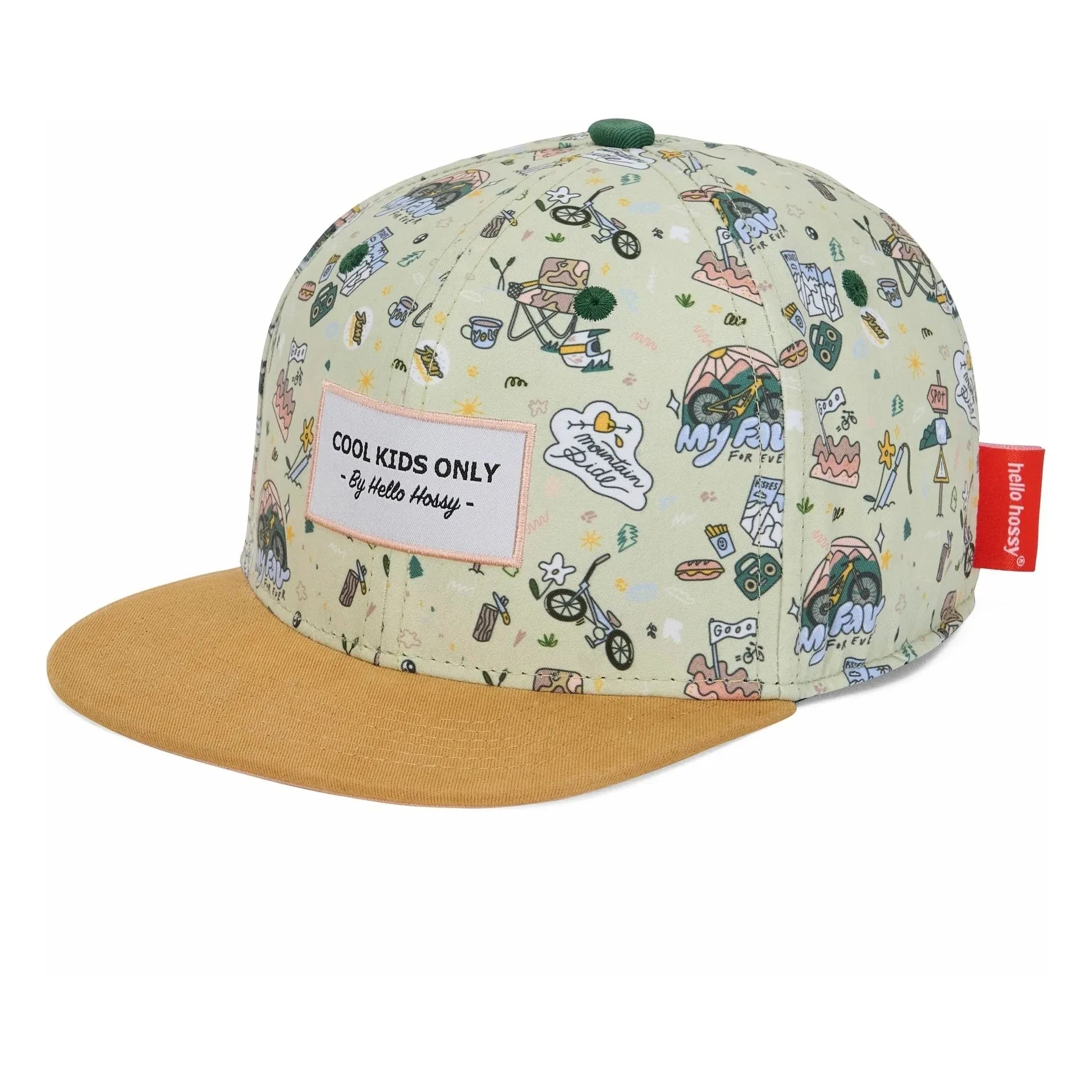 Hello Hossy - Mountain Ride Flat Cap Made from Recycled Fibers | Light Yellow