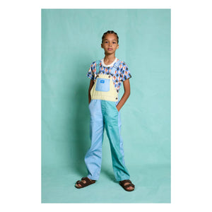 Favorite People - Sicilia Color Block Romper | Blue