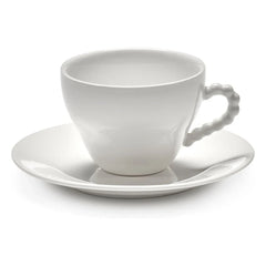 Serax - Perle Fine cups and saucers, Wouters & Hendrix - Set of 2 | White