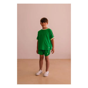 We Are Kids - Taylor Kontrast Organik Pamuk Tişört | Meadow Green