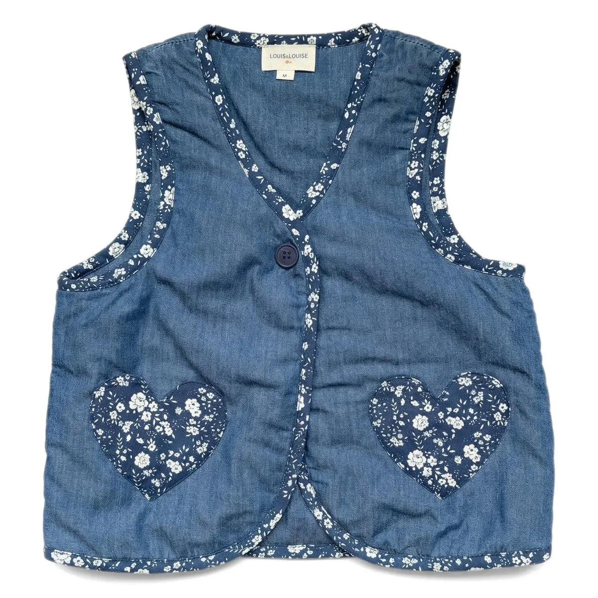 Louis Louise - Meryl Jacket with Heart-Shaped Pockets | Blue