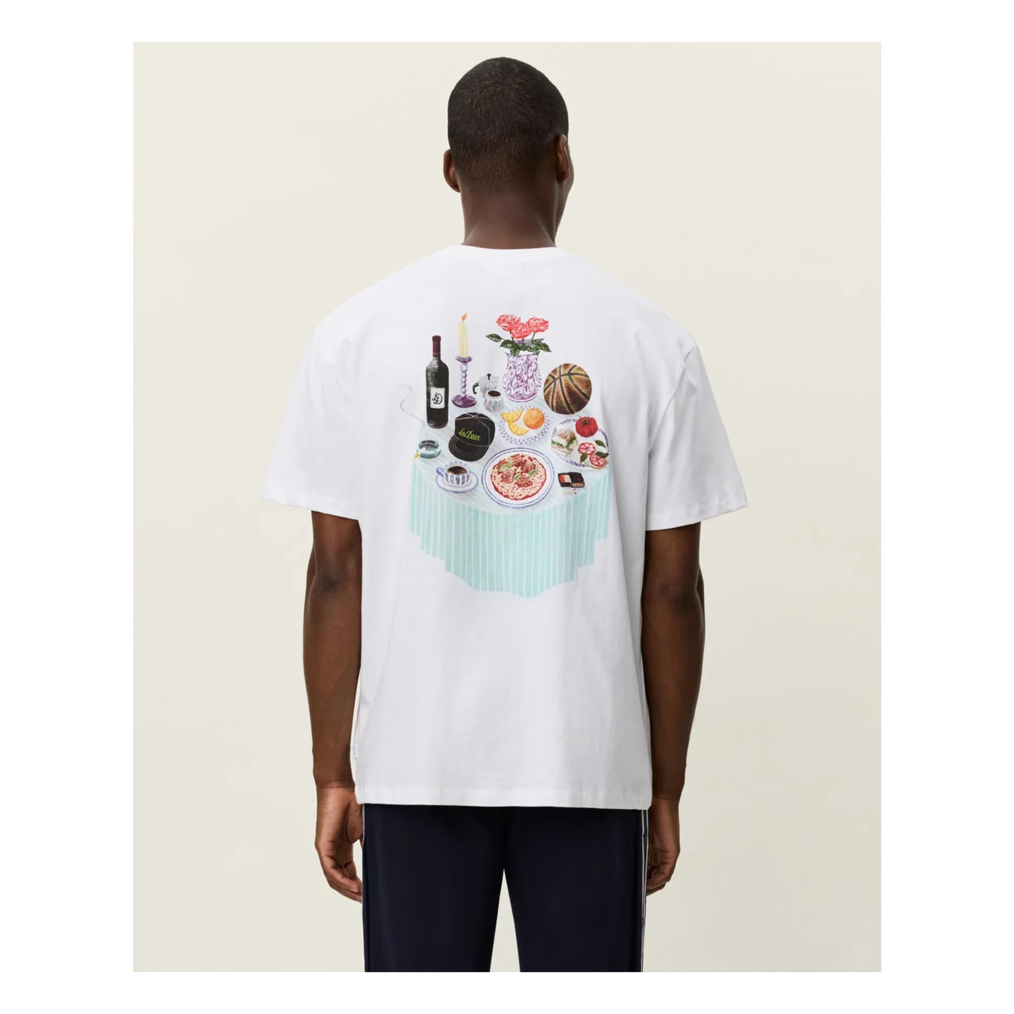 Les Deux - Cole Round Neck Organic Cotton T-Shirt | Brown