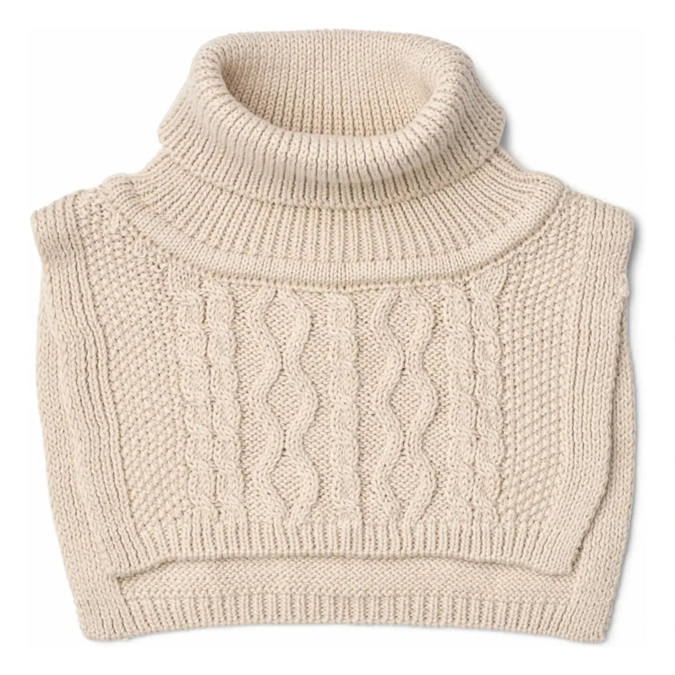 Liewood - Plastron Meack Organic Cotton Knit | Ecru