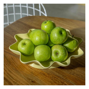 &Klevering - Sunstone Ceramic Plate | Pale Yellow
