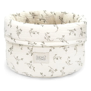 Babyshower - Oliver Bloom Storage Basket | Ecru