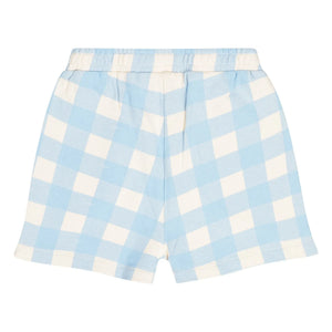 Tumble N'Dry - June Vichy Organic Cotton Shorts | Light Blue