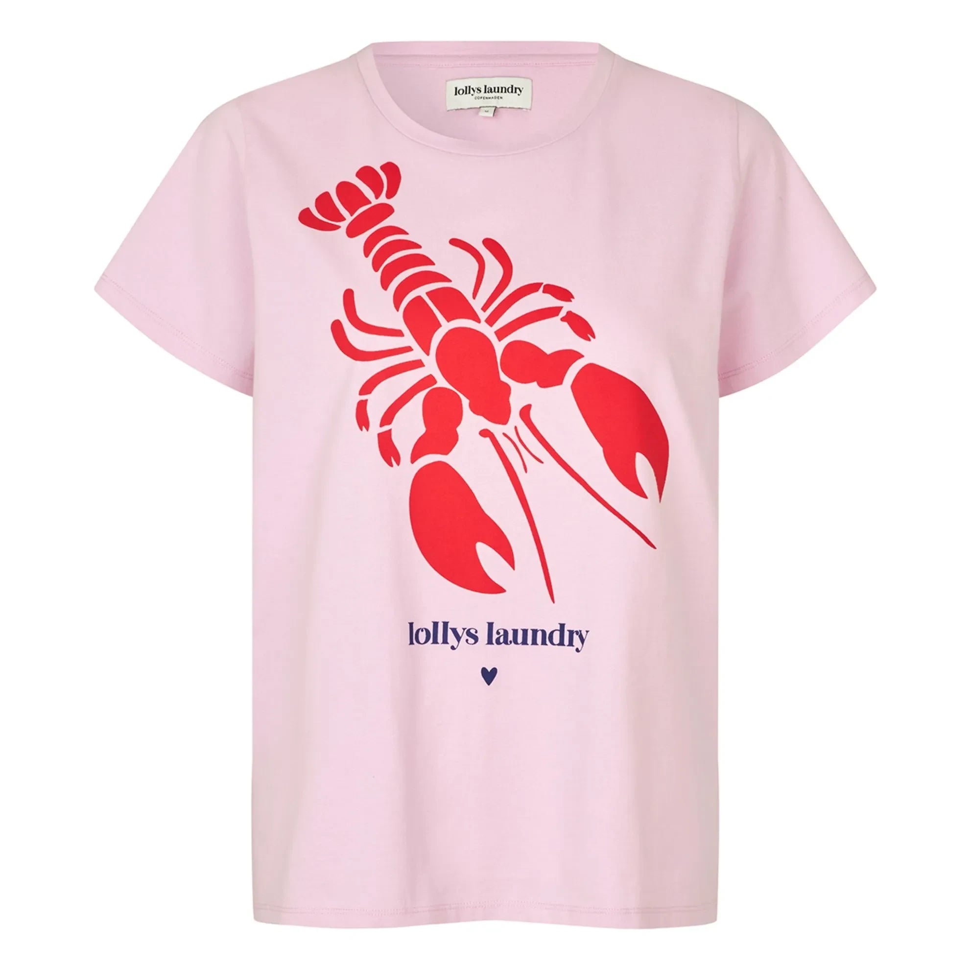 Lollys Laundry - Roma Lobster Pamuk Tişört | Pembe