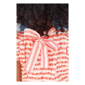 Tartine et Chocolat - Striped Sleeveless Dress | White