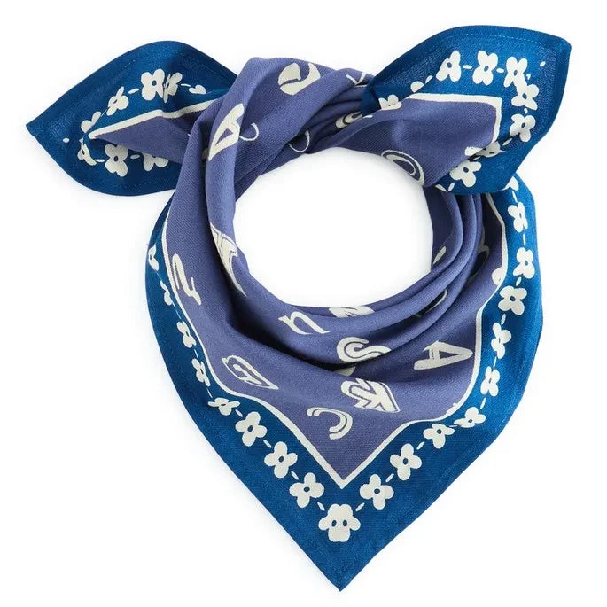 Apaches - Little Manika Alphabet Scarf | Blue