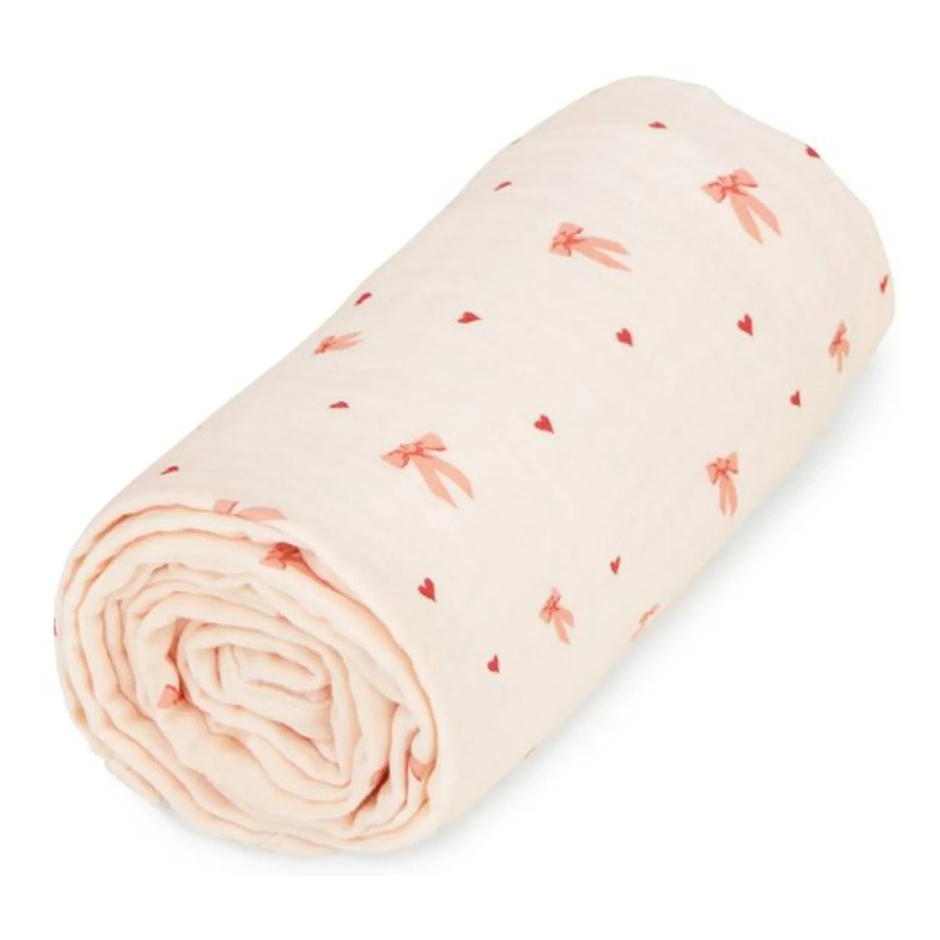 Cam Cam - Bow Muslin Blanket | Pale Pink