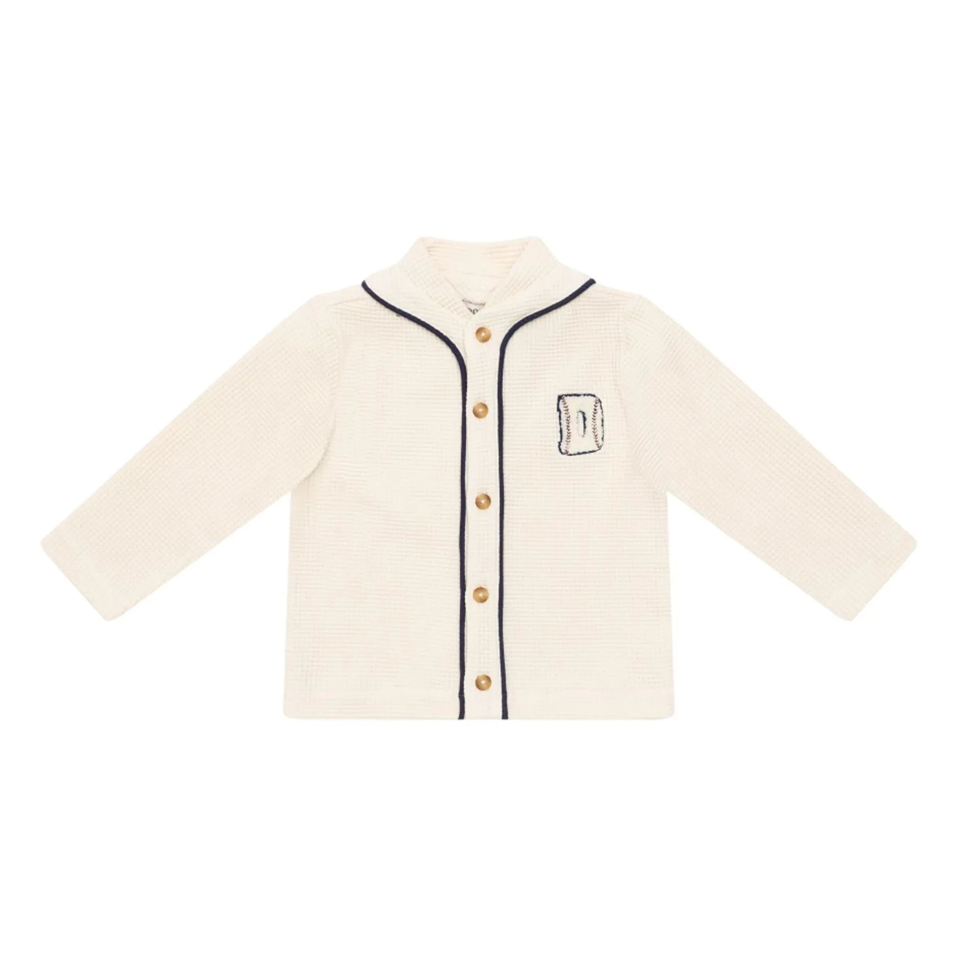 Donsje - Senn Waffle Cardigan | Ivory