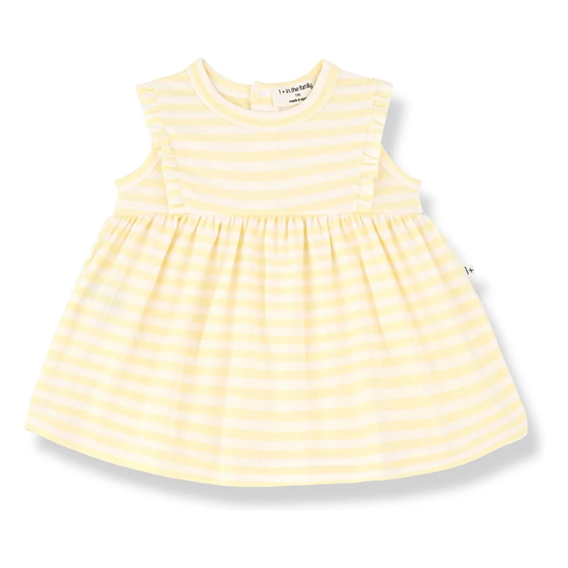 1+ in the family - Valentina Striped Dress | Light Yellow