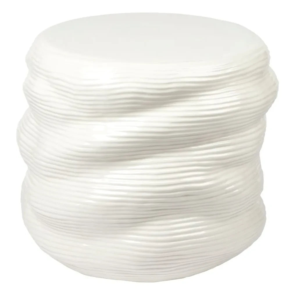Broste Copenhagen - Earthenware Clay Side Table | Cream