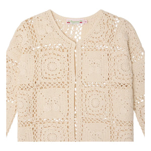 Bonpoint - Léa-Marie Crochet Cardigan | Ivory