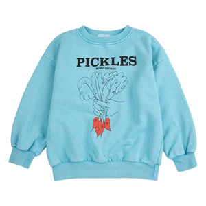 Bobo Choses - Pickles Organic Cotton Sweatshirt | Light Blue