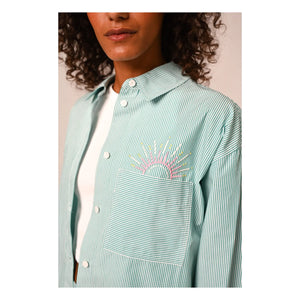 Sacrécoeur - Andrea Inti Poplin Shirt | Green