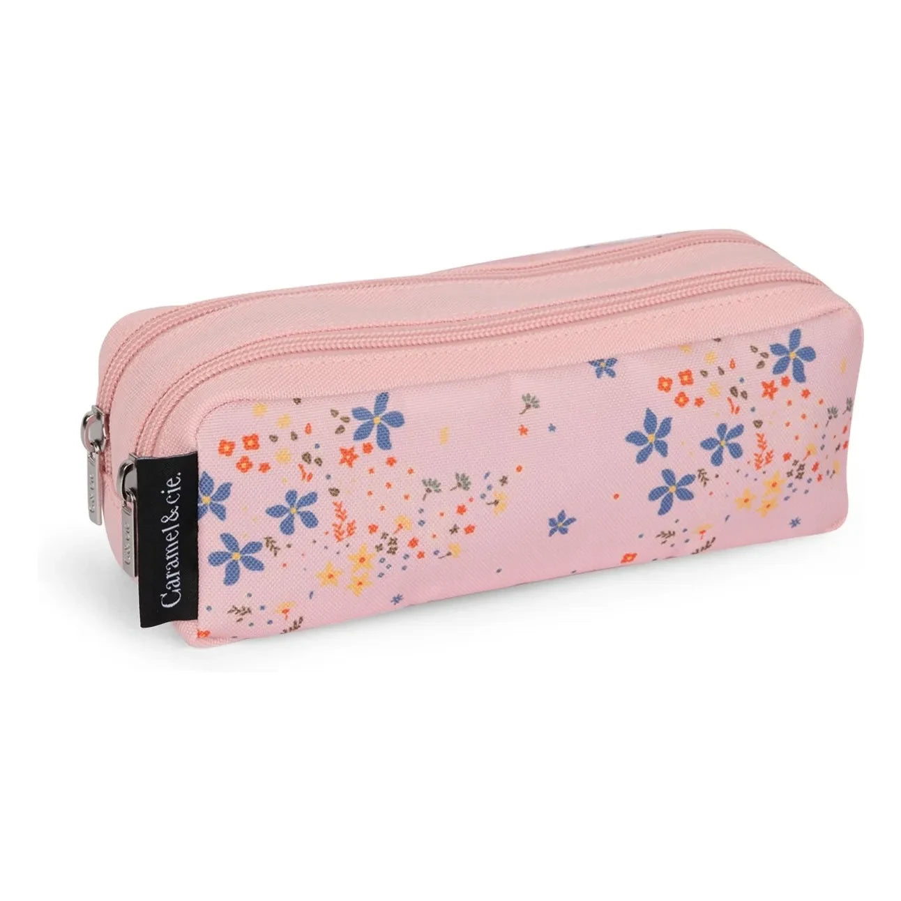 Caramel & Cie - Stella Double Pencil Case | Pink