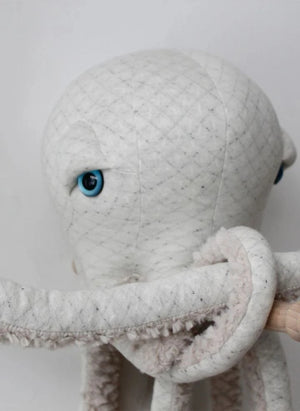 Bigstuffed - Albino Devil Octopus Plush Toy 60 cm | White