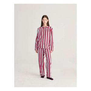 Bobo Choses - Organic Cotton Checked Flannel Pajamas | Red
