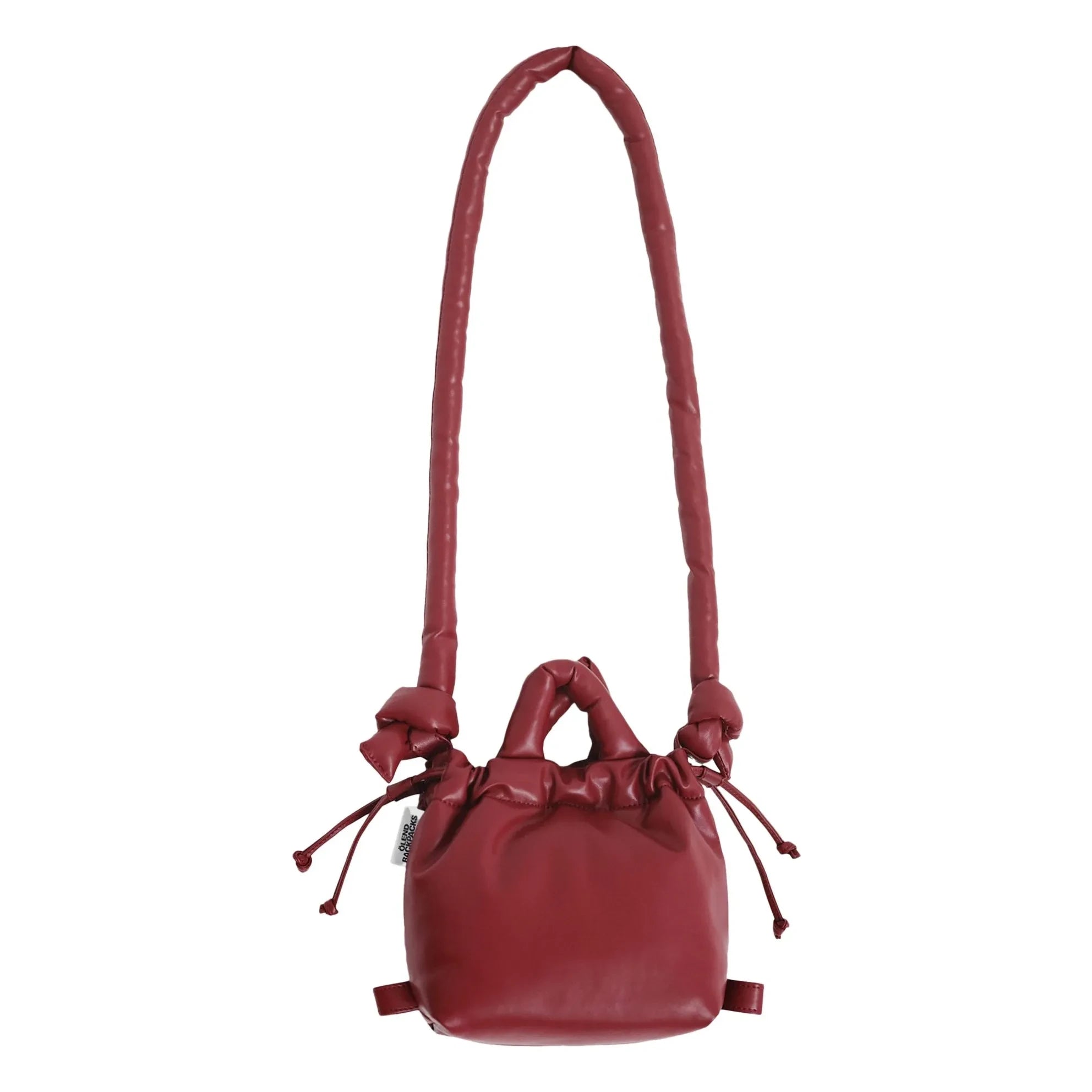 Olend - Micro Ona Vegan Leather Bag | Cherry Red – Dinossi United