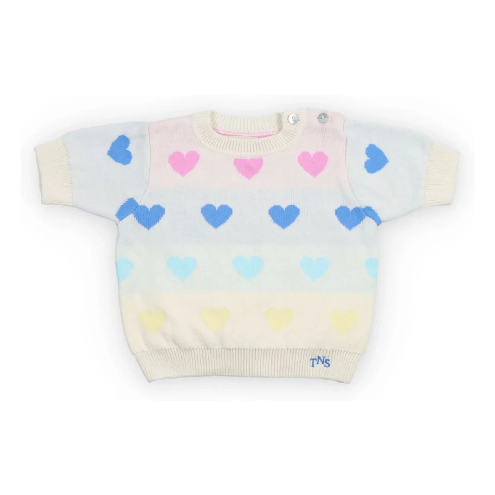 The New Society - Pinpilin Kalp Pattern Sweater | Ivory