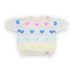 The New Society - Pinpilin Kalp Pattern Sweater | Ivory