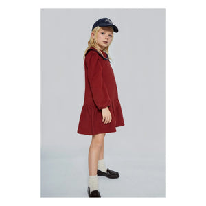 Mipounet - Melissa Jersey Collar Dress | Burgundy