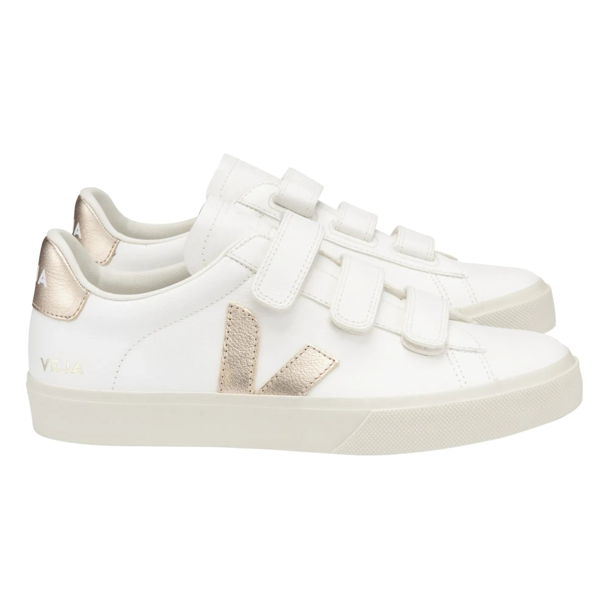 Veja - Recife Chrome-Free Velcro Sneakers - Women's Collection | Gold