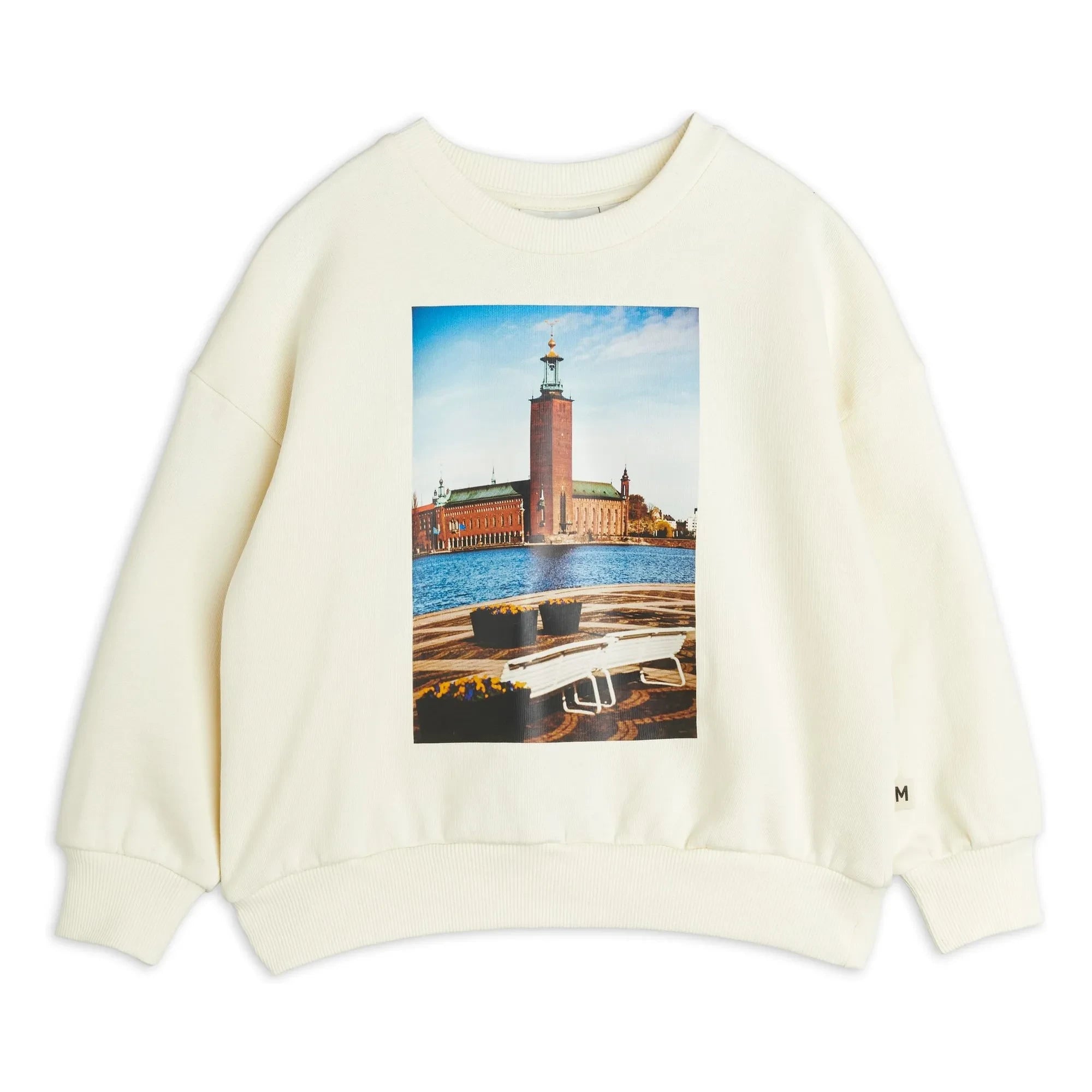 Mini Rodini - City Hall Organic Cotton Sweatshirt | Ecru
