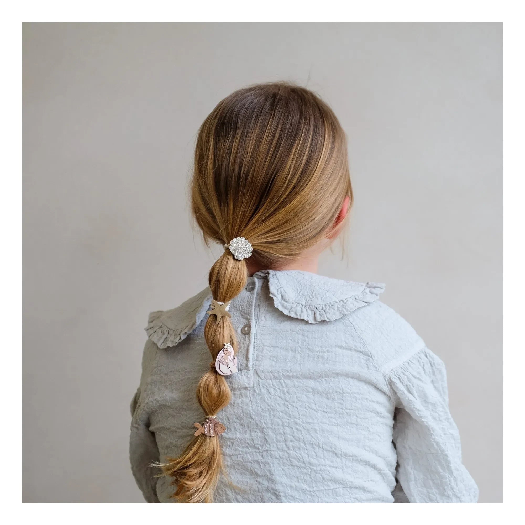 Mimi & Lula - 8-Piece Mini Mermaid Hair Clip Set | Gold