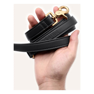 Cafide - 3-Position Vegan Leather Dog Collar | Black